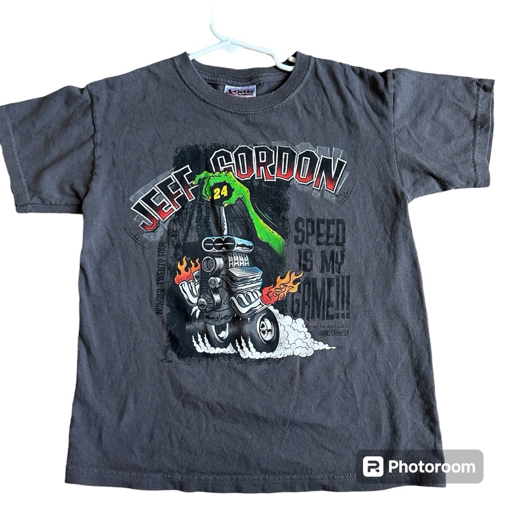 Y2K 2008‎ Chase Authentics NASCAR Jeff Gordon Tee Youth Boy M Speed Is My Game